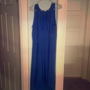 Cobalt blue sleeveless hi low dress size XL